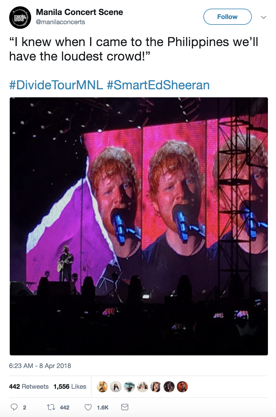 ed sheeran world tour philippines